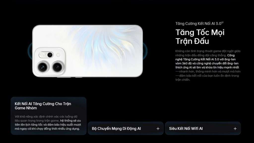 Kết nối AI 3.0 và pin khủng 6000mAh