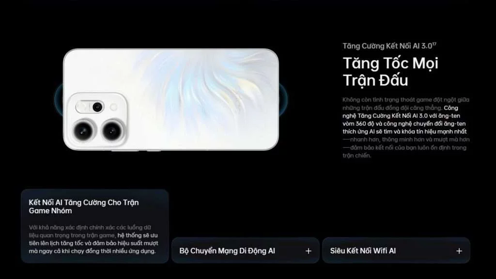 Kết nối AI 3.0 và pin khủng 6000mAh