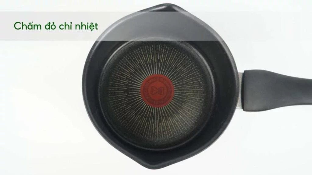 Nồi cán dài_ Quánh Tefal Unlimited 16cm – G2552802 Chấm đỏ chỉ nhiệt