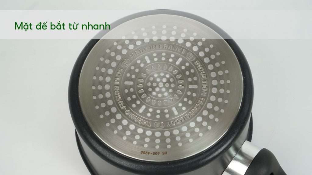 Nồi cán dài_ Quánh Tefal Unlimited 16cm – G2552802 Mặt đế bắt từ nhanh