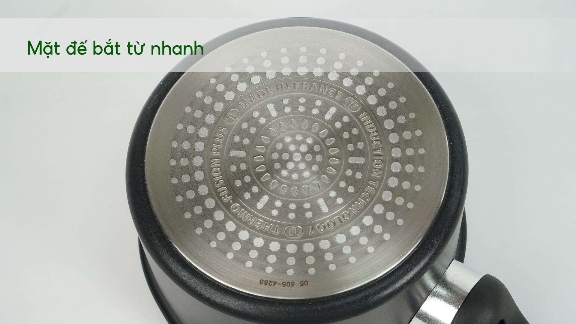 Nồi cán dài_ Quánh Tefal Unlimited 16cm – G2552802 Mặt đế bắt từ nhanh