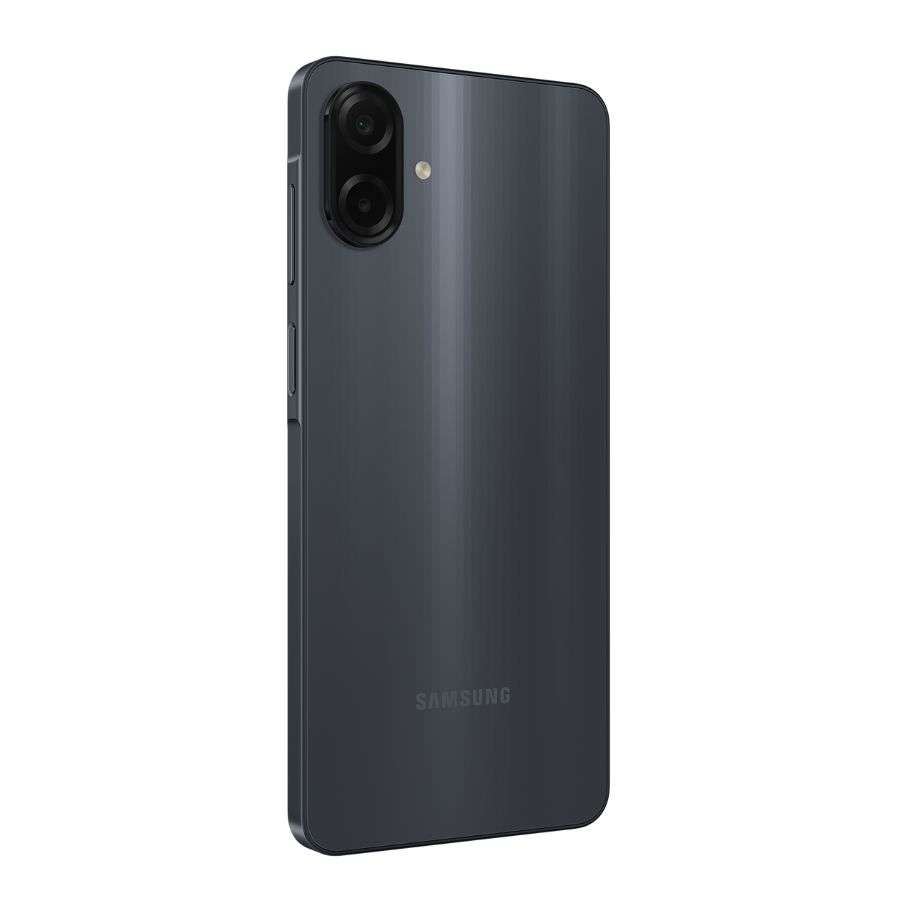 Samsung Galaxy A07 màu đen mặt lưng góc trái