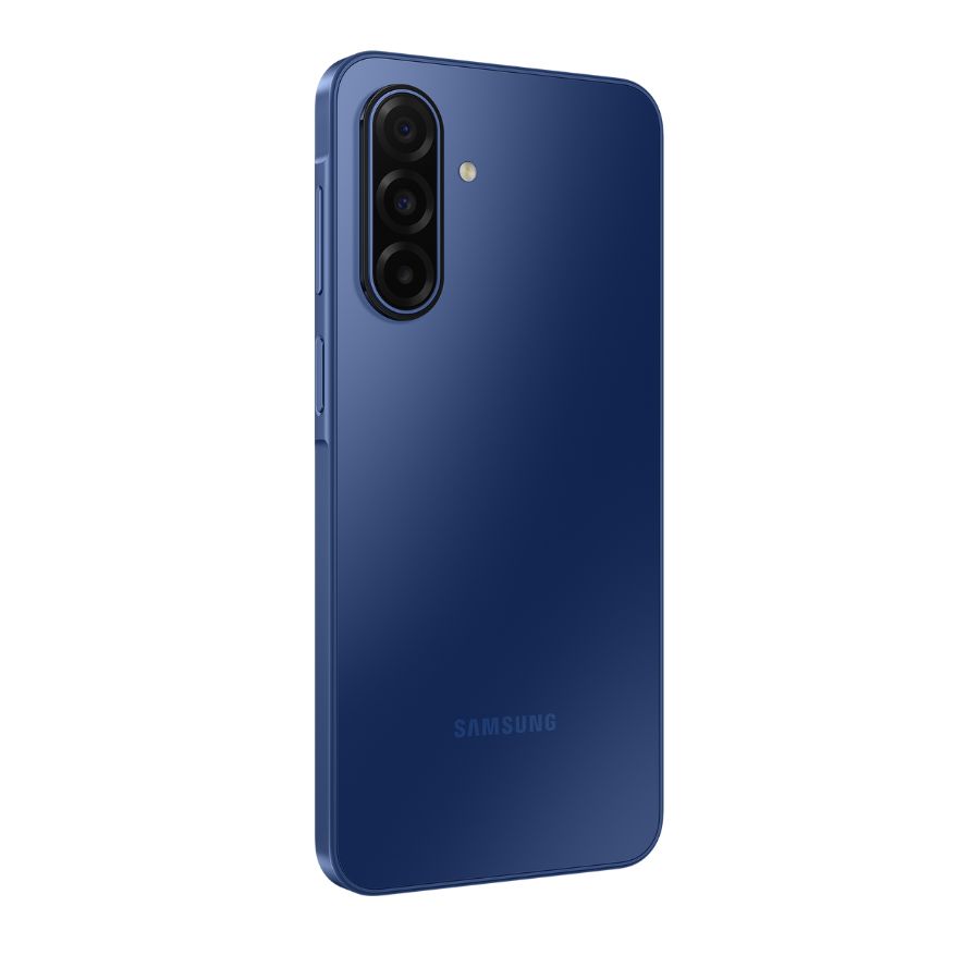 Samsung Galaxy A17 5G màu xanh mặt lưng góc trái