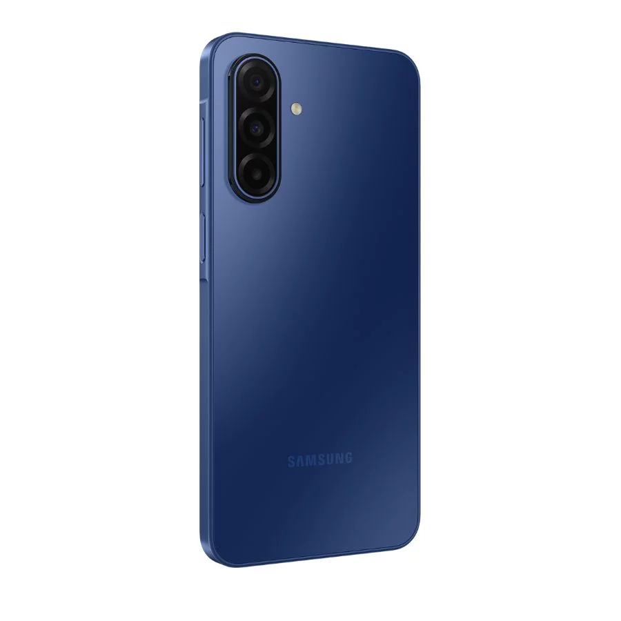 Samsung Galaxy A17 5G màu xanh mặt lưng góc trái