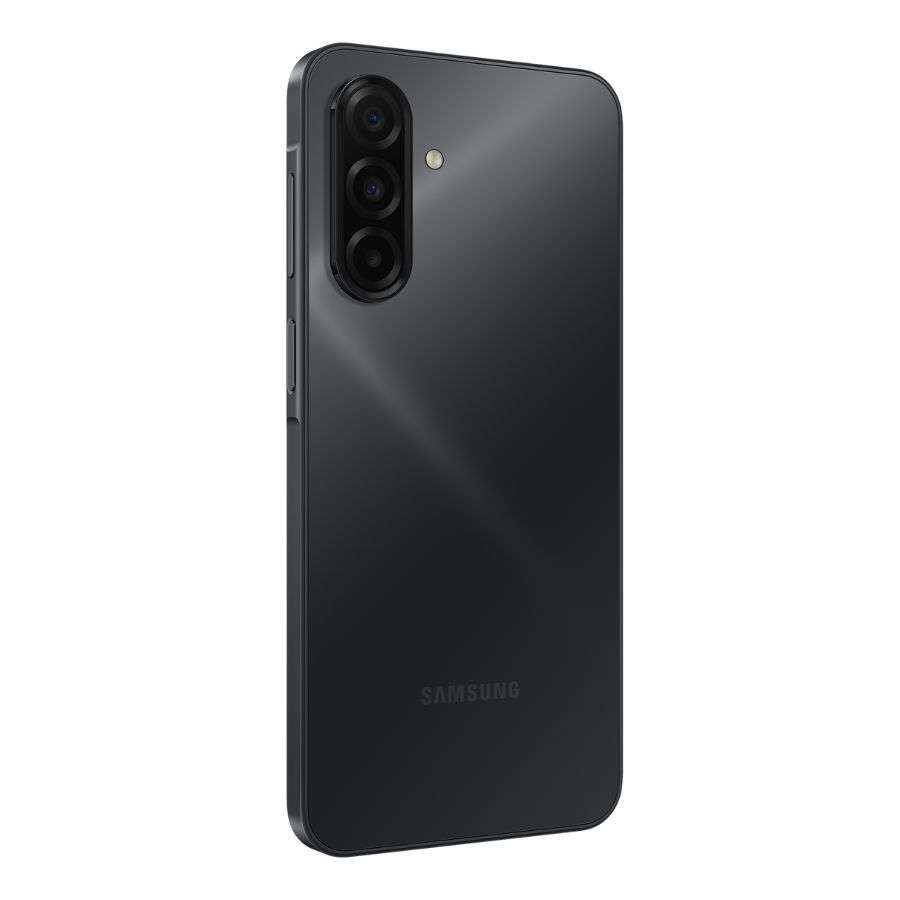 Samsung Galaxy A17 màu đen mặt lưng góc trái