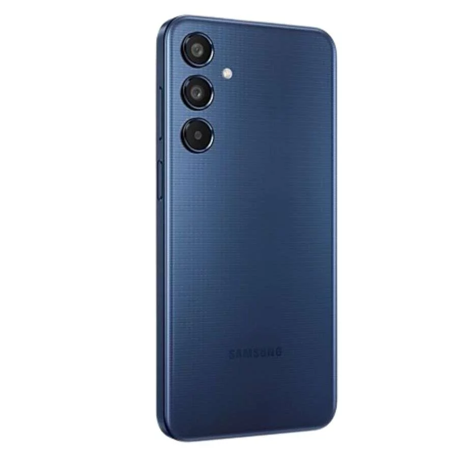 Samsung Galaxy M35 5G 8GB-256GB màu xanh đậm mặt lúng phải