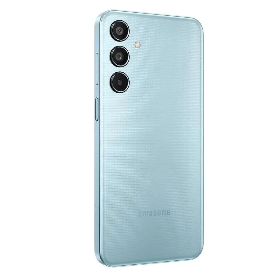 Samsung Galaxy M35 5G 8GB-256GB màu xanh nhạt mặt lưng trái