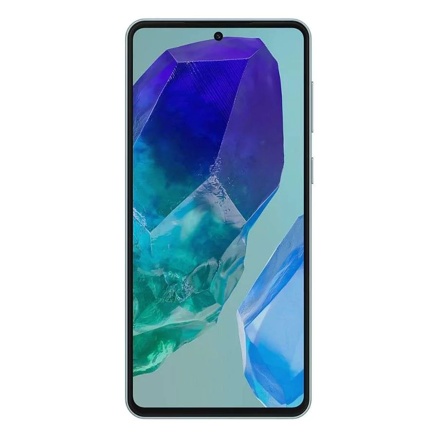 Samsung Galaxy M55 5G 12GB_256GB xanh nhạt mặt trước