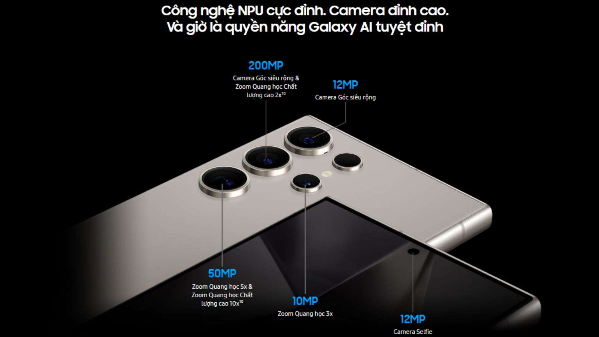 Samsung Galaxy S24 Ultra (12GB-512GB) camera công nghệ NPU cực đỉnh