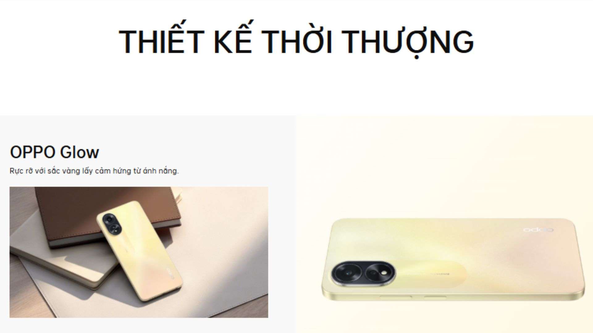 Thiết Kế OPPO Glow Oppo A38