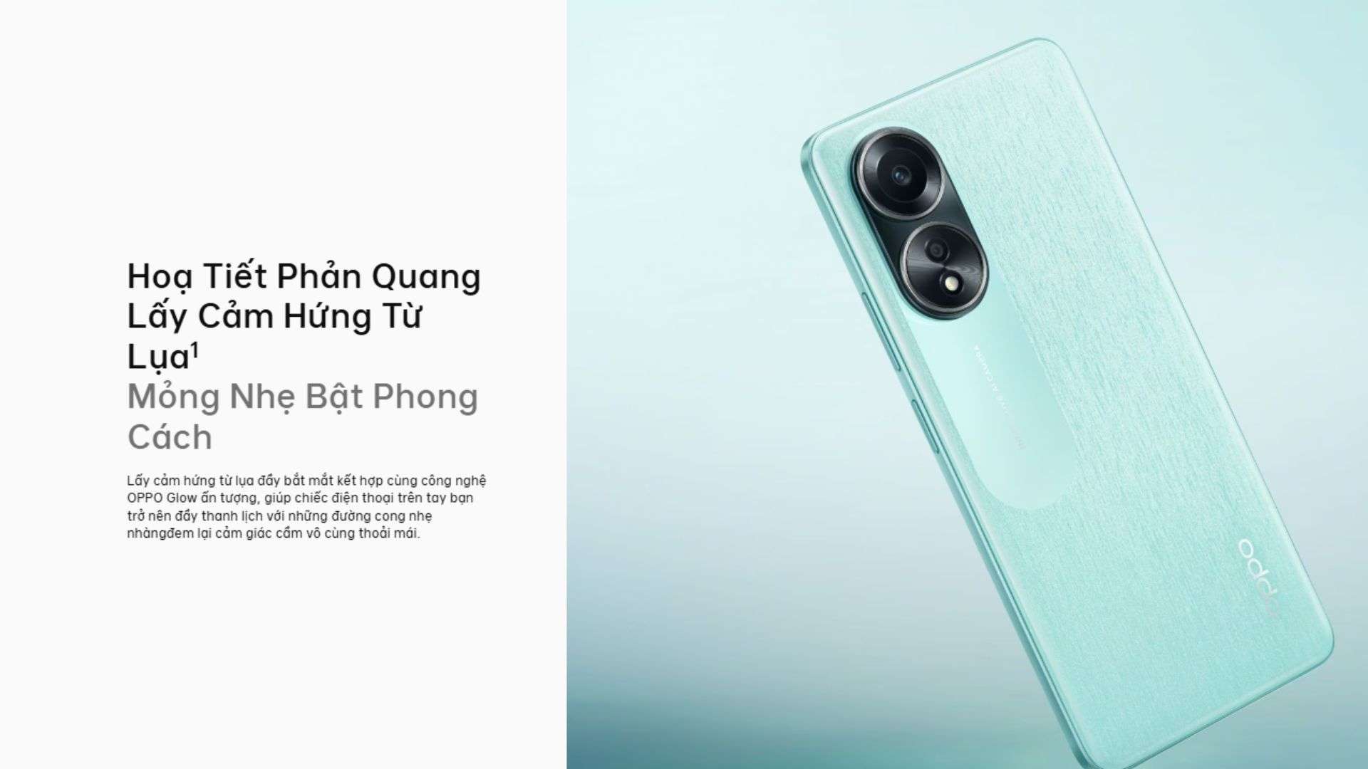 Thiết kế sang trọng, hiện đại với Oppo A58