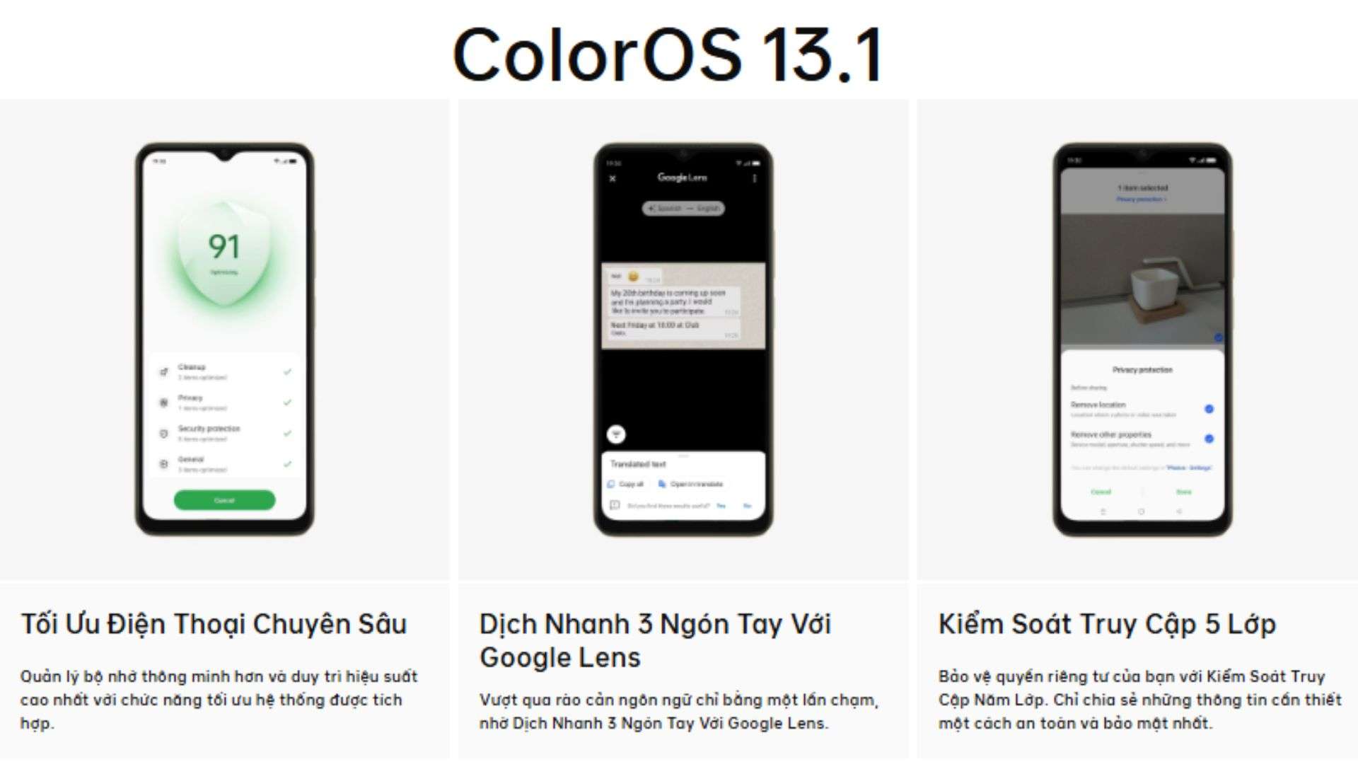 Tích hợp ColorOS 13.1 Oppo A38