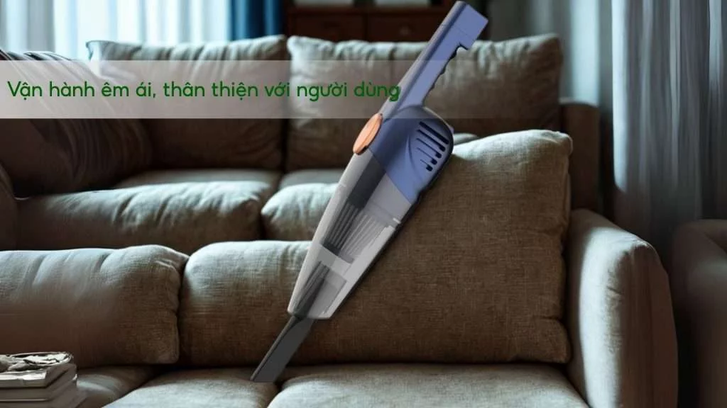 Vận hành êm ái, thân thiện với người dùng Máy hút bụi Deerma DX115 Pro