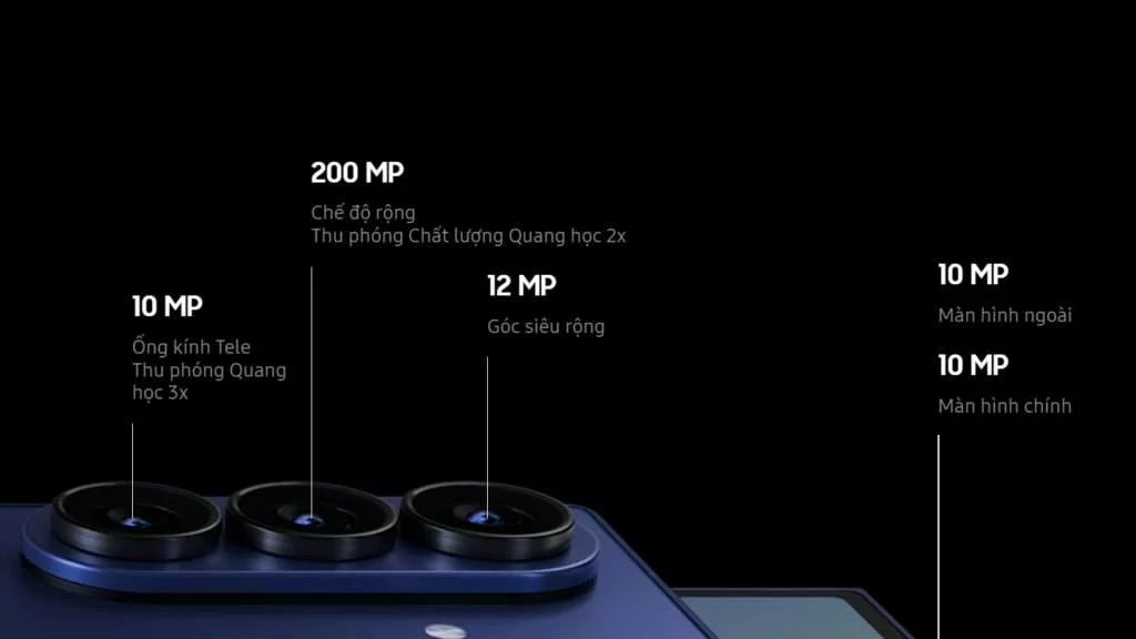 Z fold 7 Thông số camera