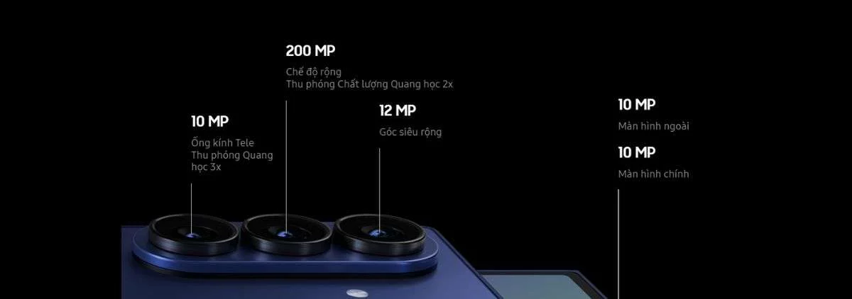 Z fold 7 Thông số camera