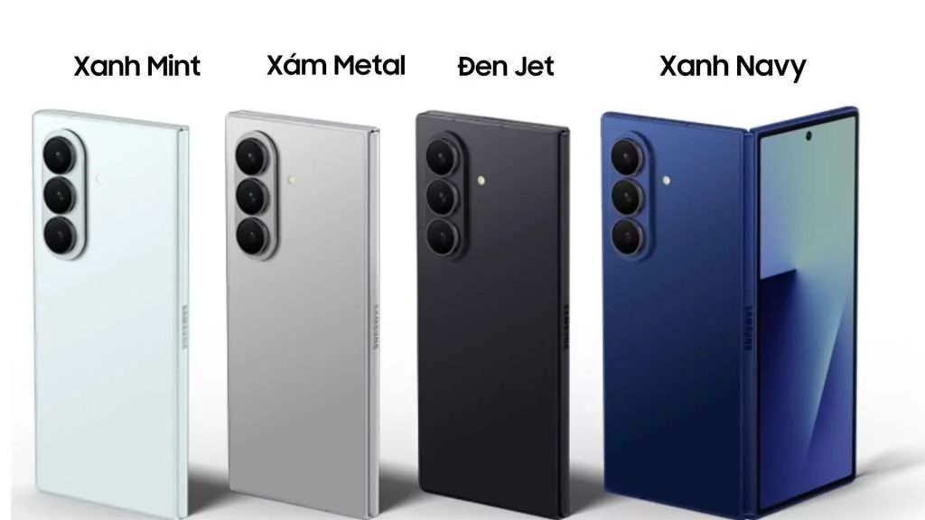 Z fold 7 có bao nhiêu màu