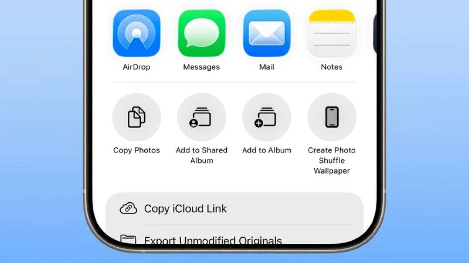 Biểu tượng AirDrop mới