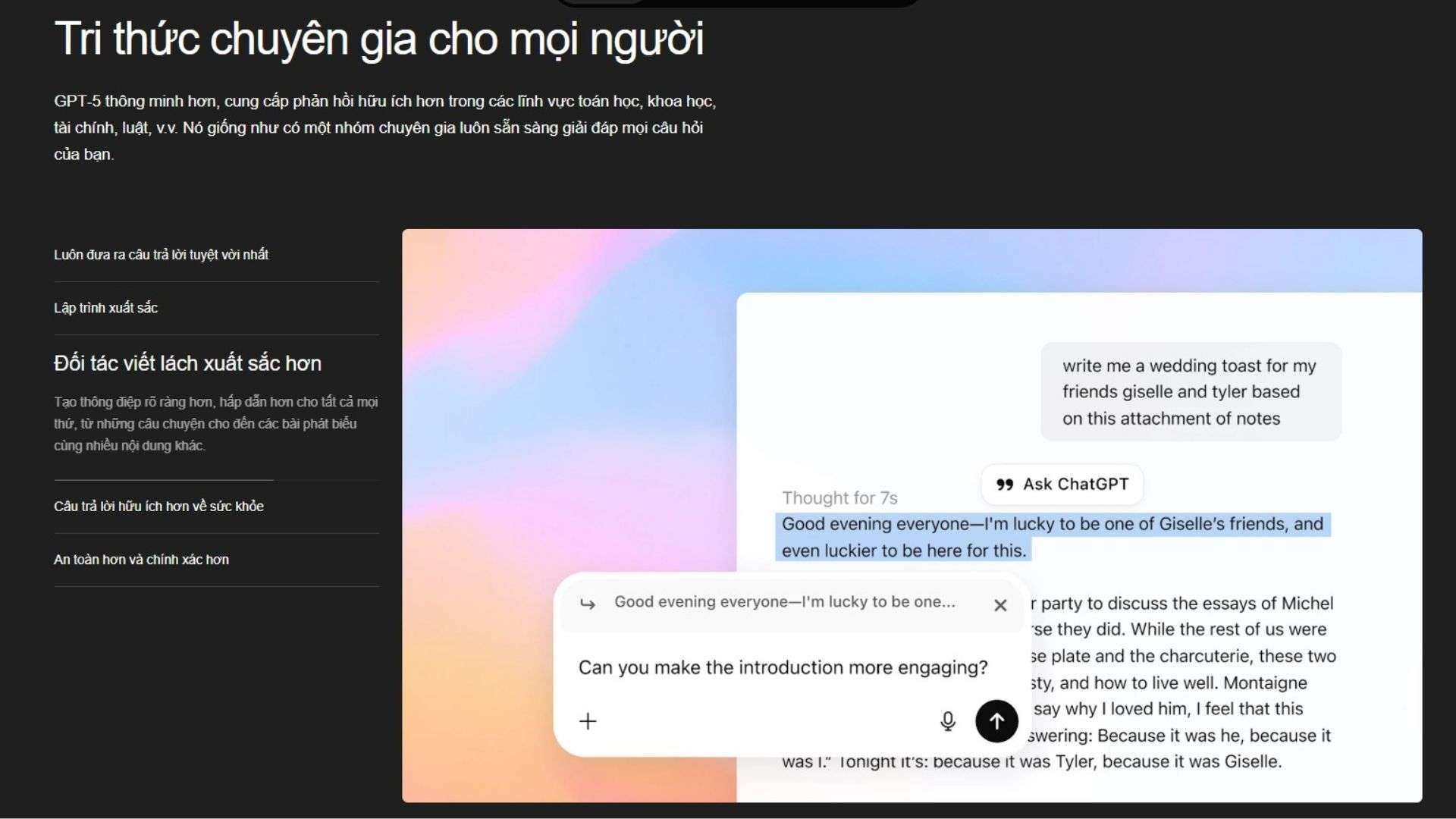 Khả năng sáng tạo nội dung đỉnh cao