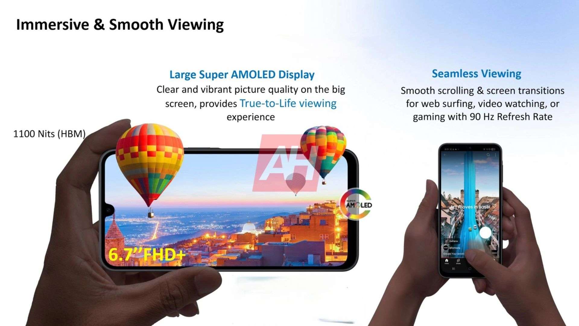 Màn hình Super AMOLED 6.7inch