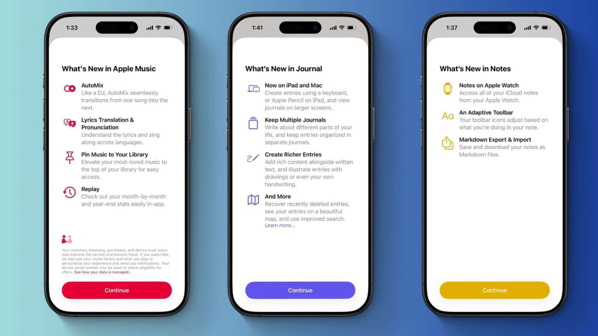 Màn hình giới thiệu _What’s New