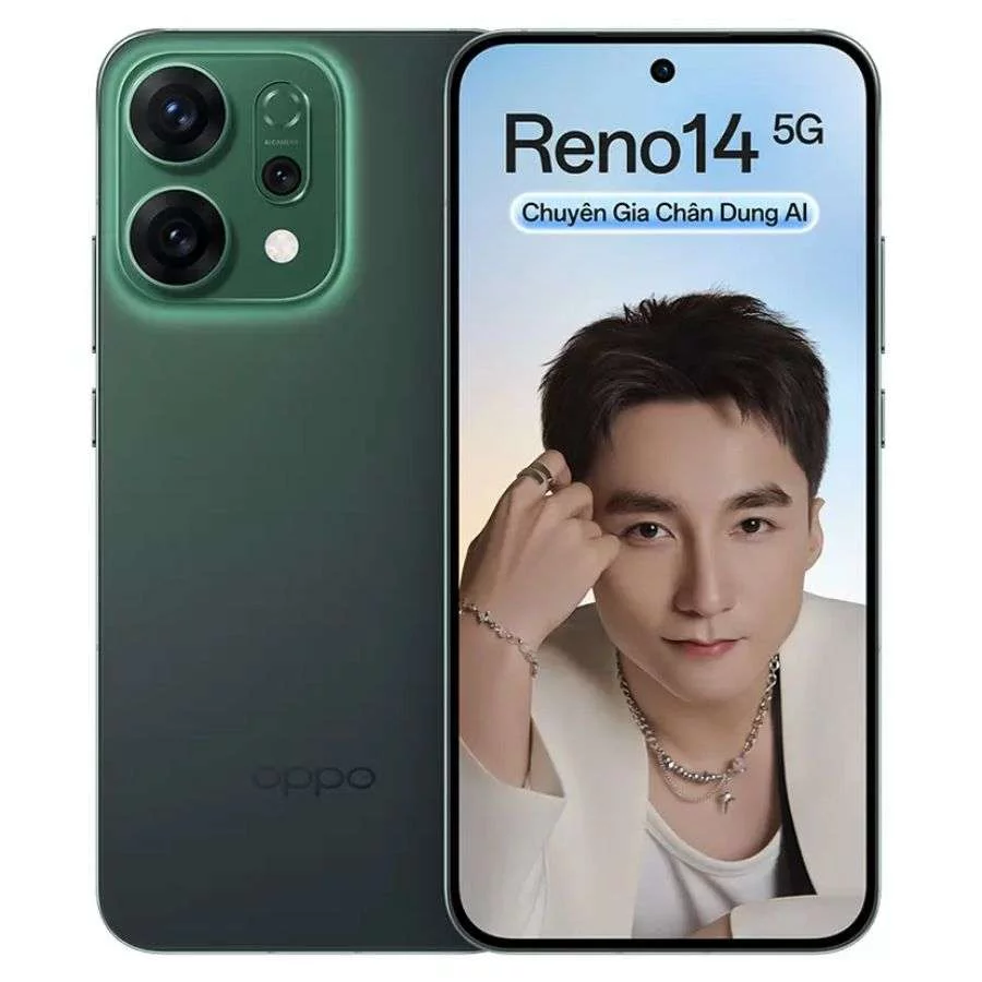 OPPO Reno14 5G xanh lá