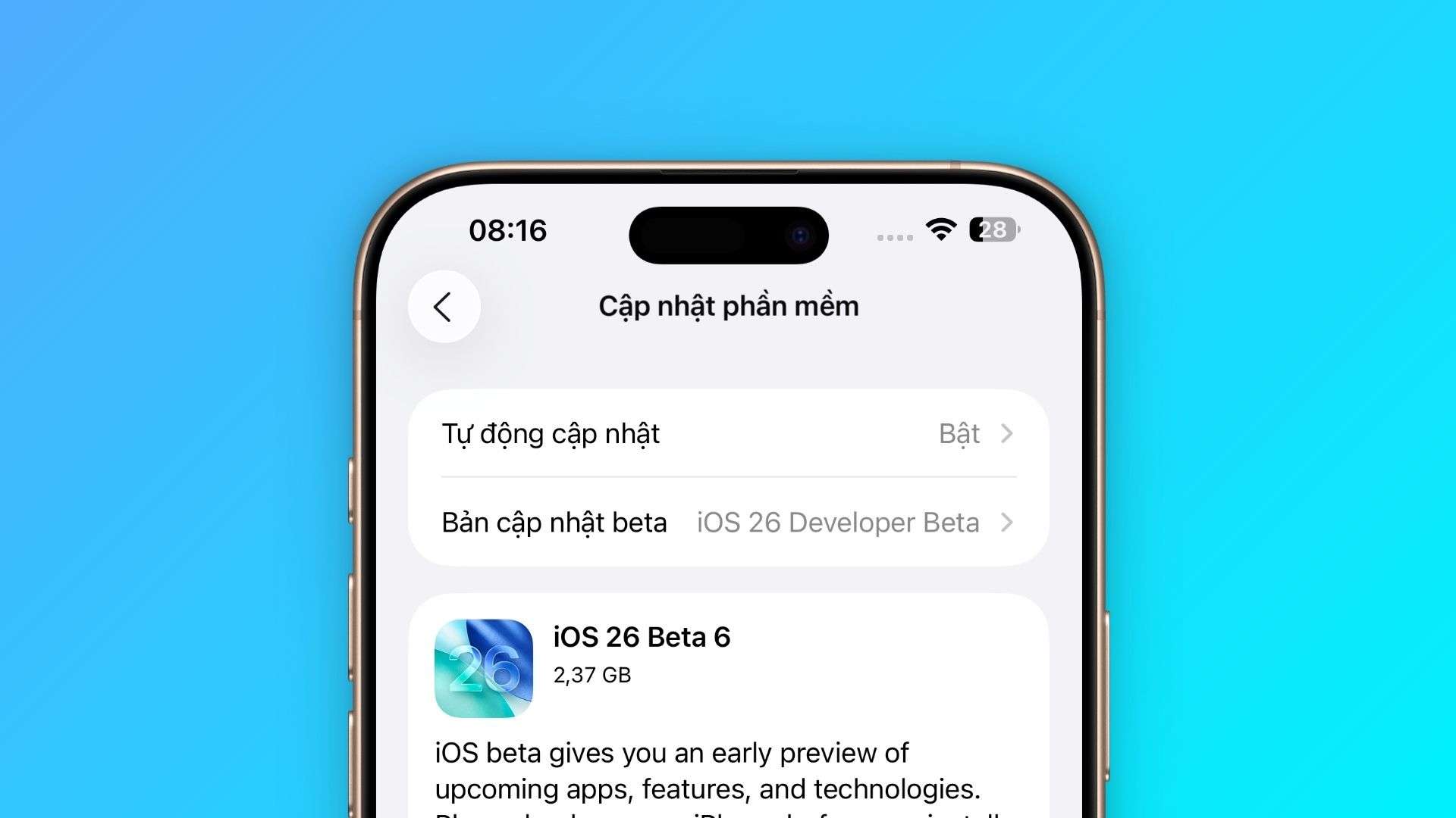 iOS 26 Beta 6 ra mắt_ Tốc độ mở ứng dụng nhanh đáng kể