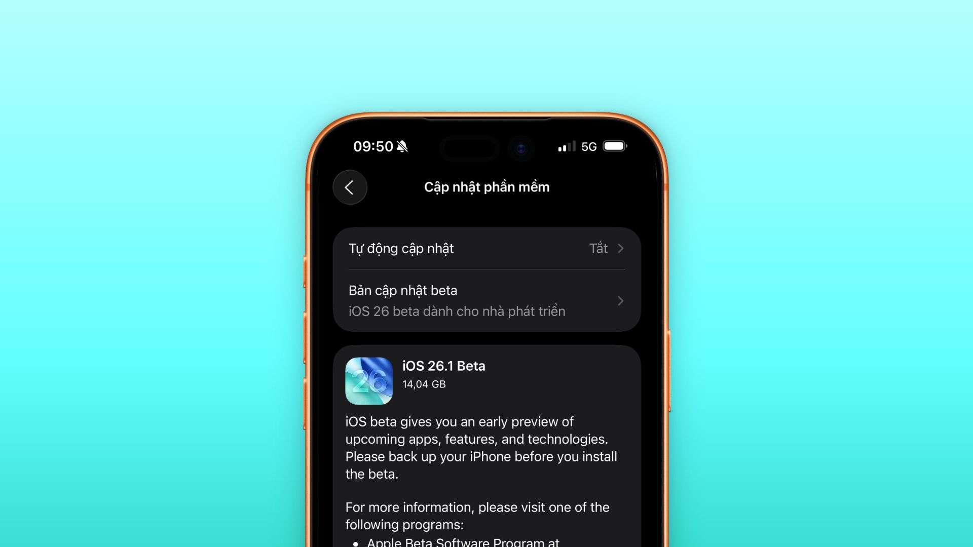 iOS 26.1 Beta mới ra mắt có gì mới_ Apple Intelligence tiếng việt