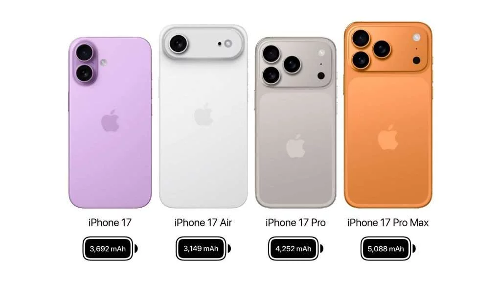 iPhone 17 rò rỉ dung lượng pin và khay sim