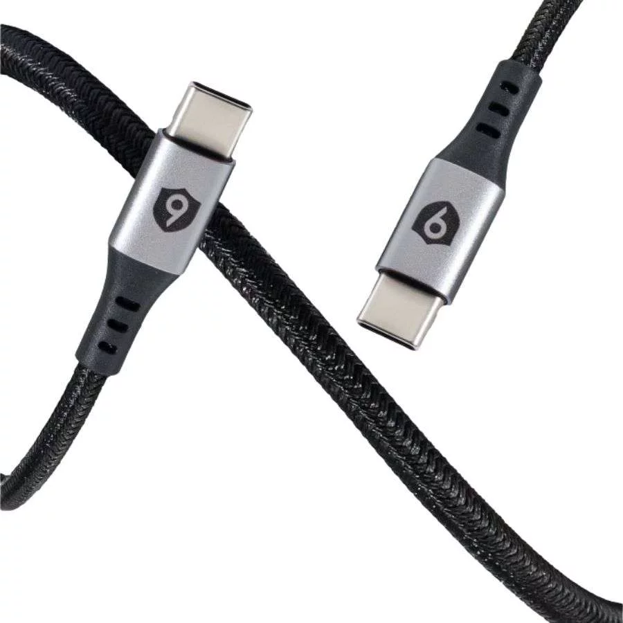 Cáp sạc Type C to C 60W 9Fit – 1M Đen