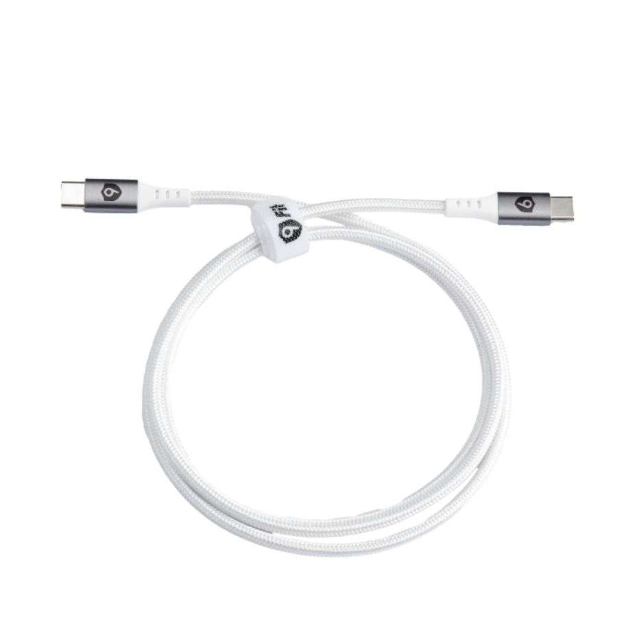 Cáp sạc Type C to C 60W 9Fit – 1M Trắng