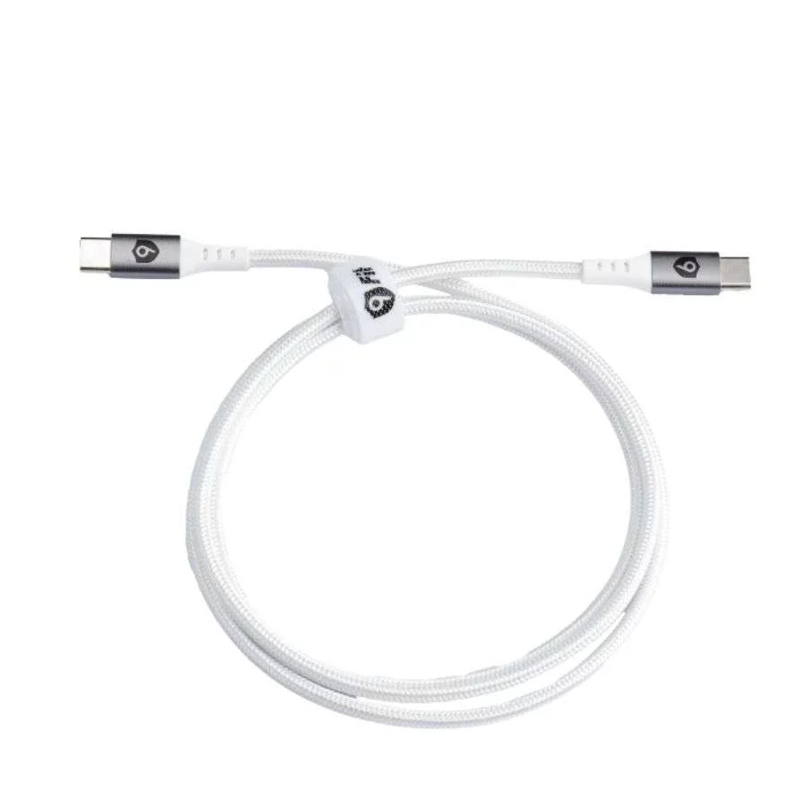 Cáp sạc Type C to C 60W 9Fit – 1M Trắng