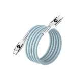 Cáp sạc từ tính cuộn 9Fit Type C to C 1M Xanh Navy