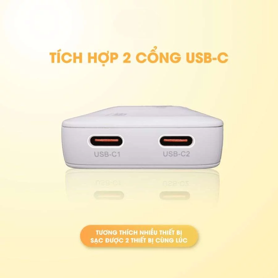 Củ sạc nhanh 9Fit GaN Slim 2 cổng C