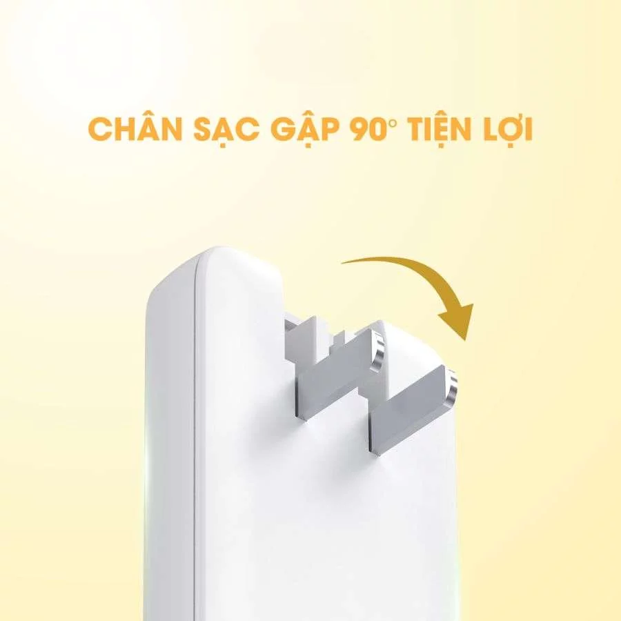 Củ sạc nhanh 9Fit GaN Slim 2C chân gập