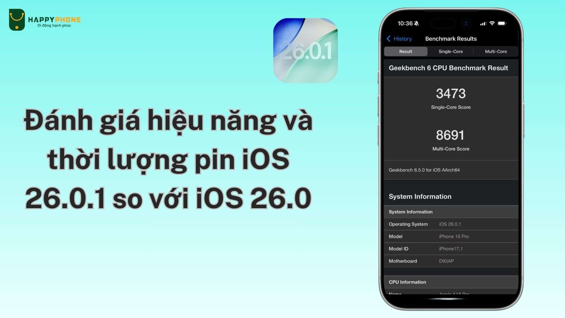 Đánh giá hiệu năng và thời lượng pin iOS 26.0.1 so với iOS 26.0