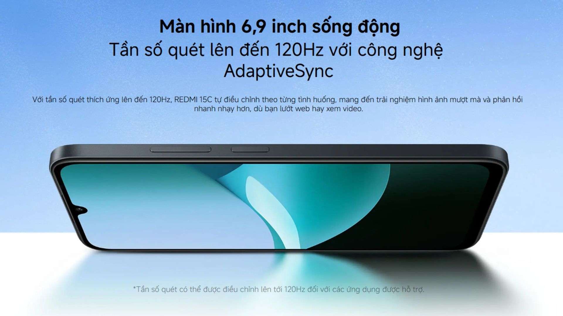 Màn hình lớn, mượt mà với công nghệ tiên tiến