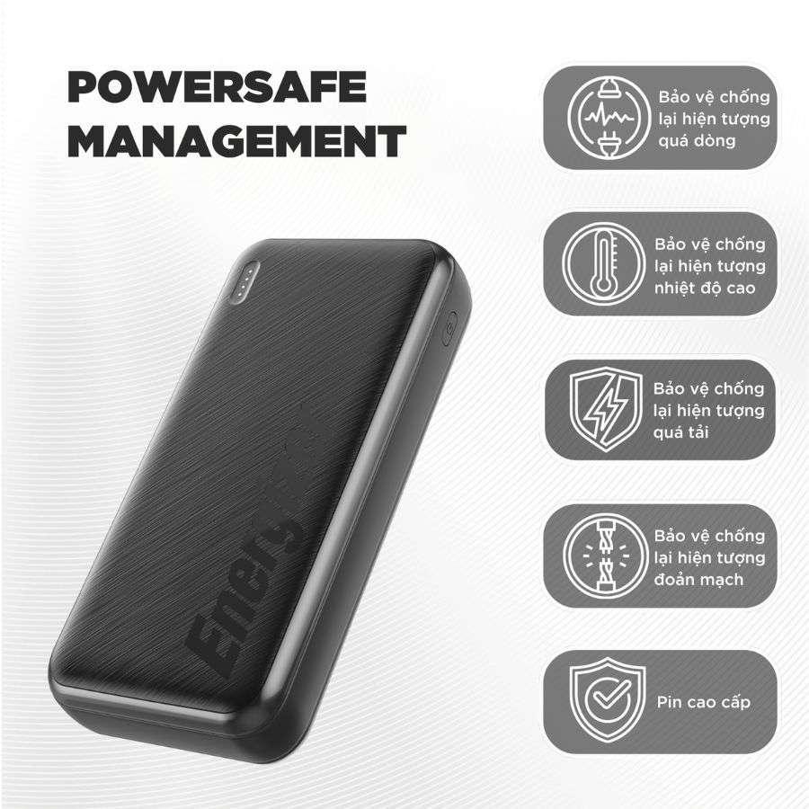 Pin Sạc dự phòng Polymer Energizer 20000mAh chip quản lý pin