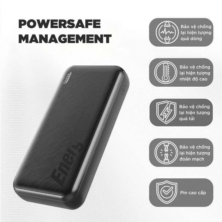Pin Sạc dự phòng Polymer Energizer 20000mAh chip quản lý pin