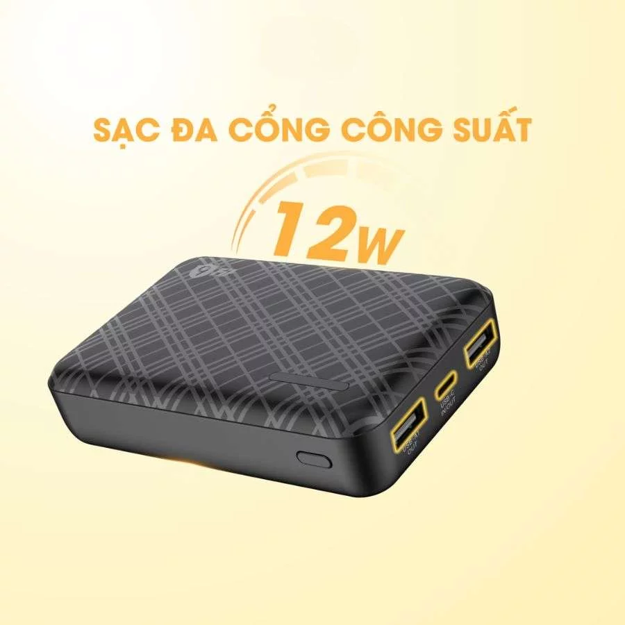 Pin sạc dự phòng Polymer 9Fit Lite 10000mAh công suất 12W