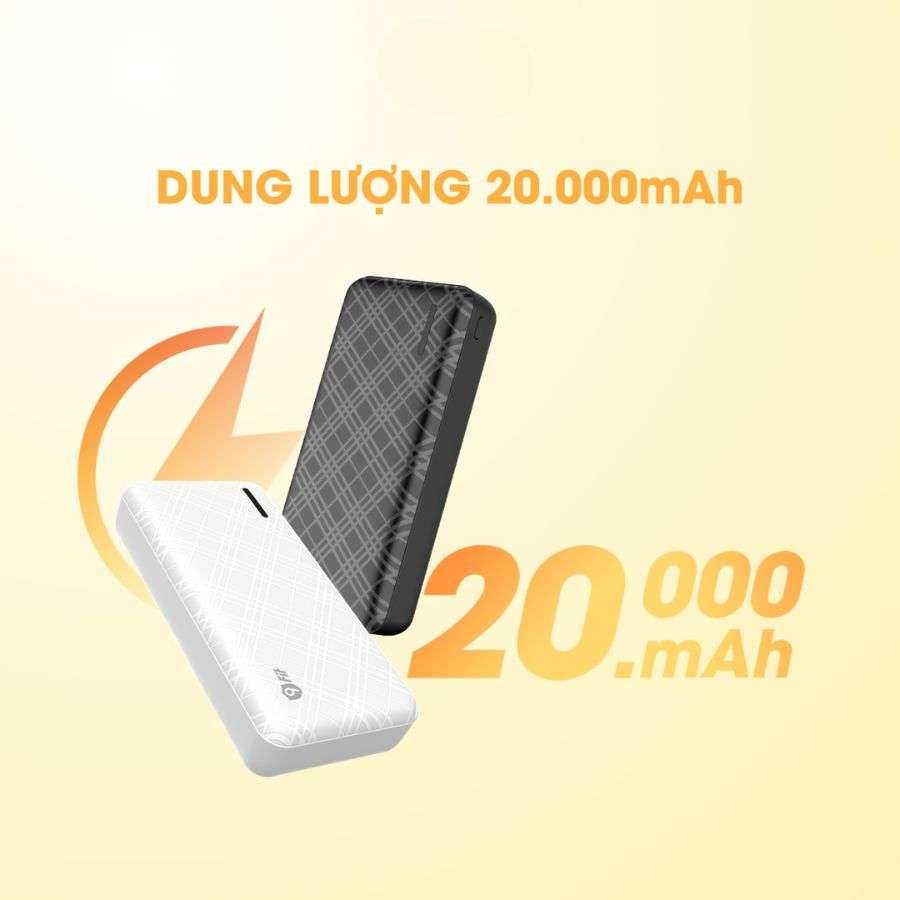 Pin sạc dự phòng Polymer 9Fit Lite dung lượng 20000mAh