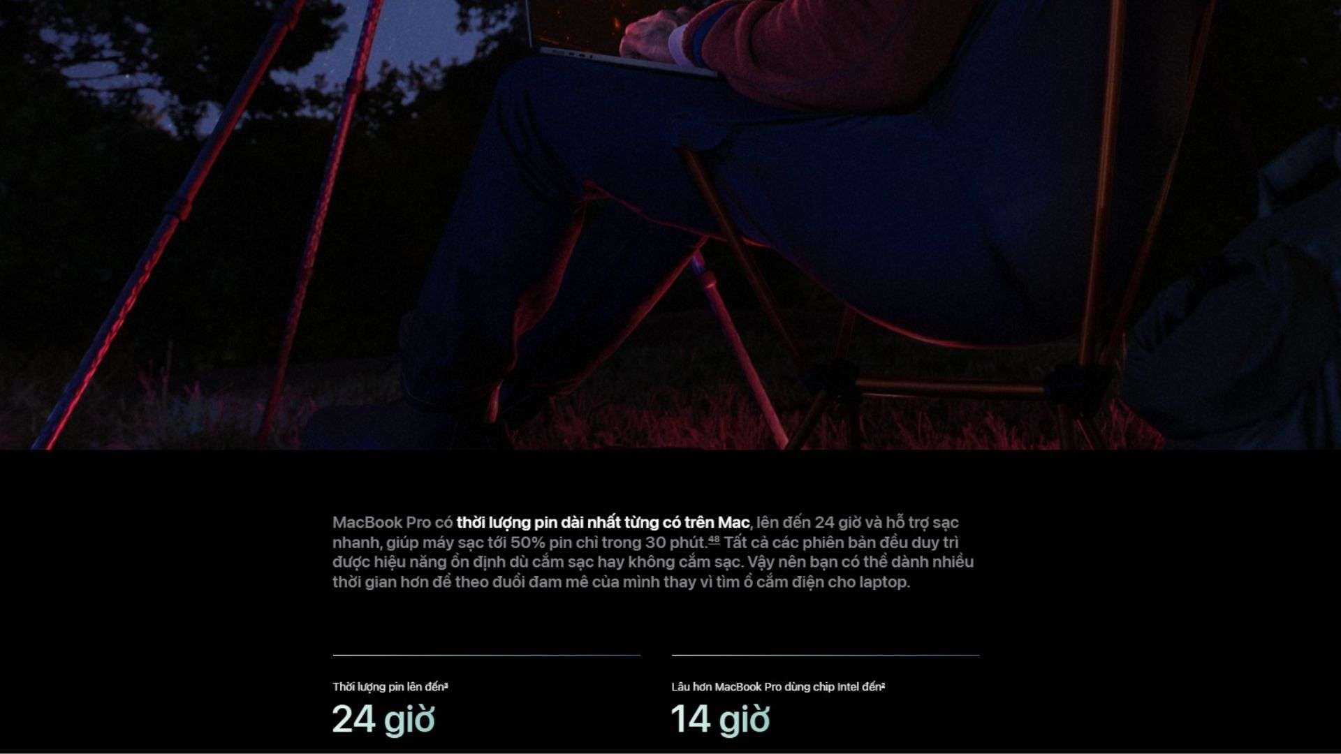 Thời lượng pin ấn tượng