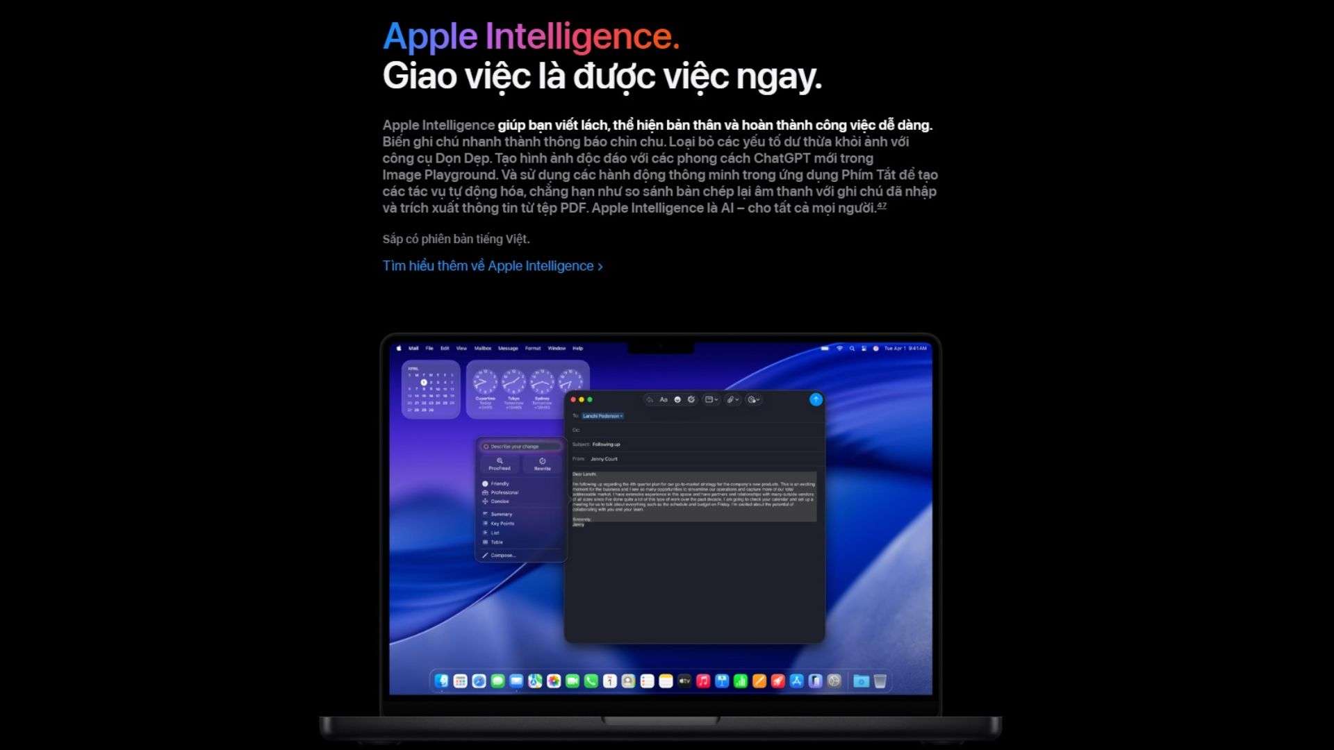 Tích hợp Apple Intelligence