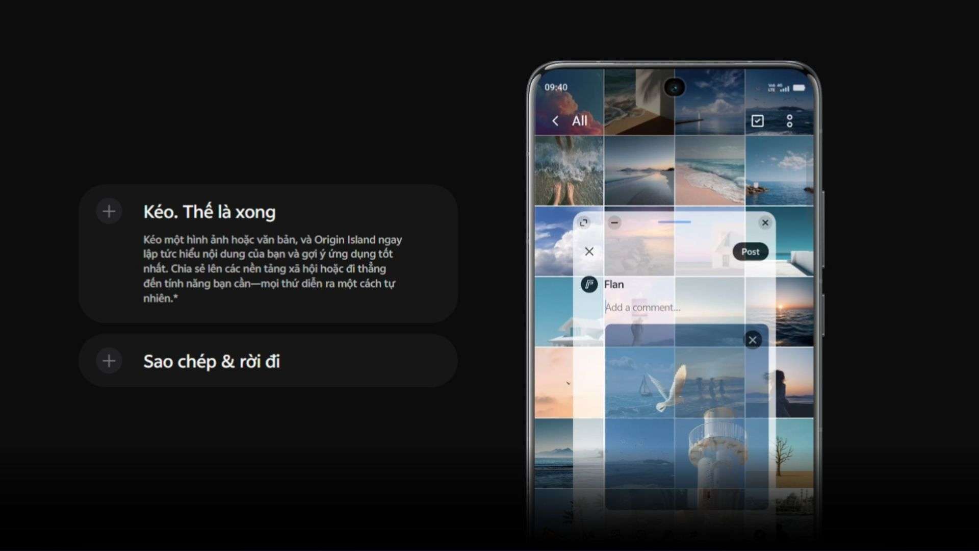 Tính năng hỗ trợ tiện ích