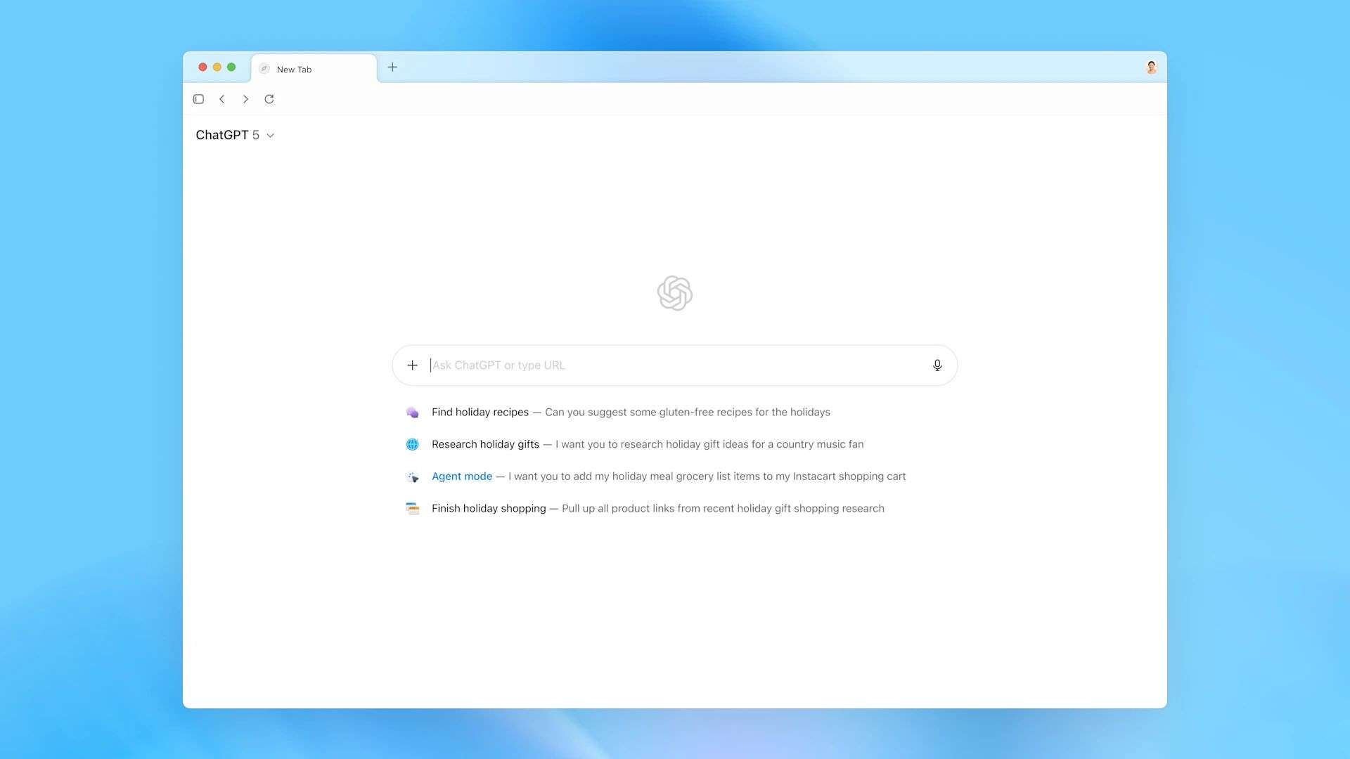 Trang tab mới thông minh