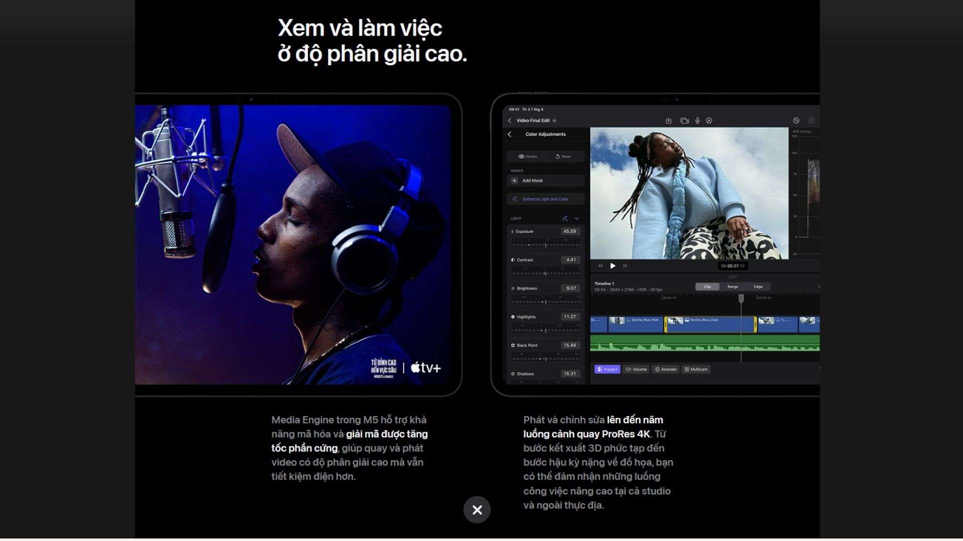 Xử lý các tác vụ media nhanh đáng kể