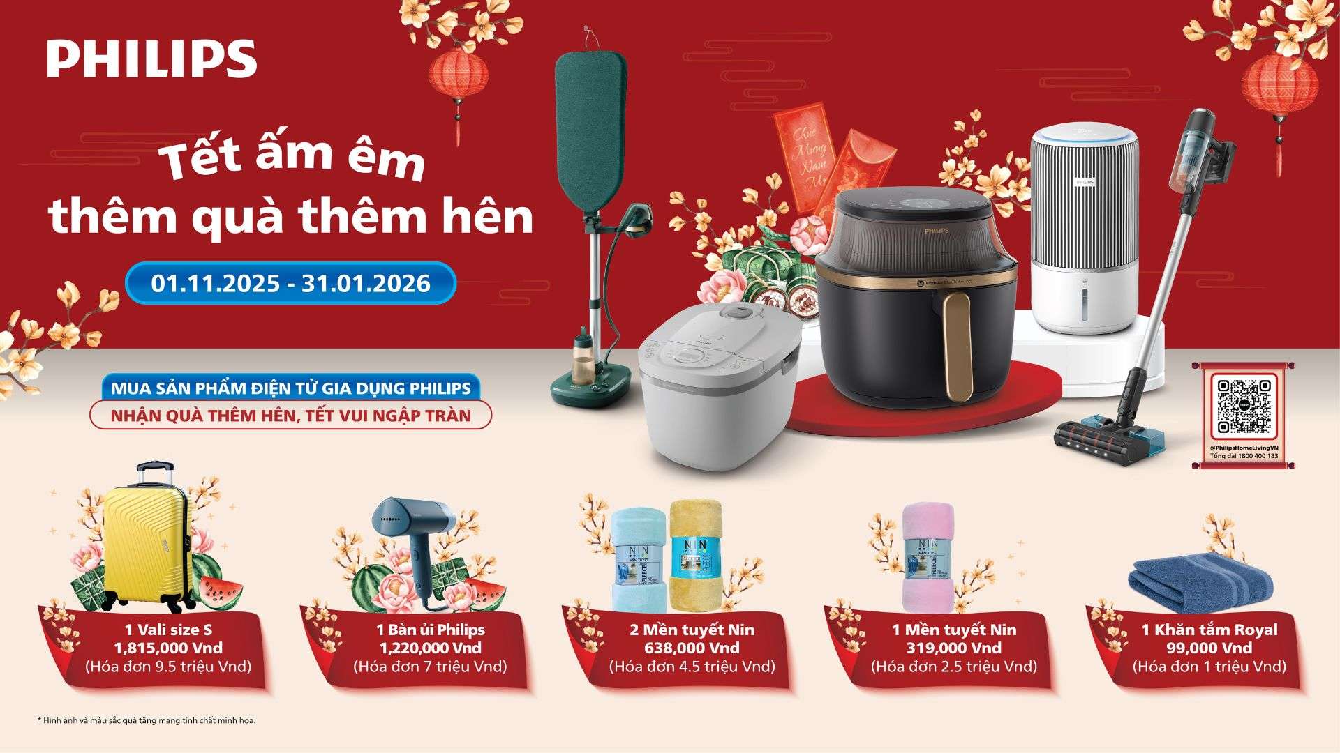 Chương trình khuyến mại Tết ấm êm, Thêm Quà, Thêm Hên