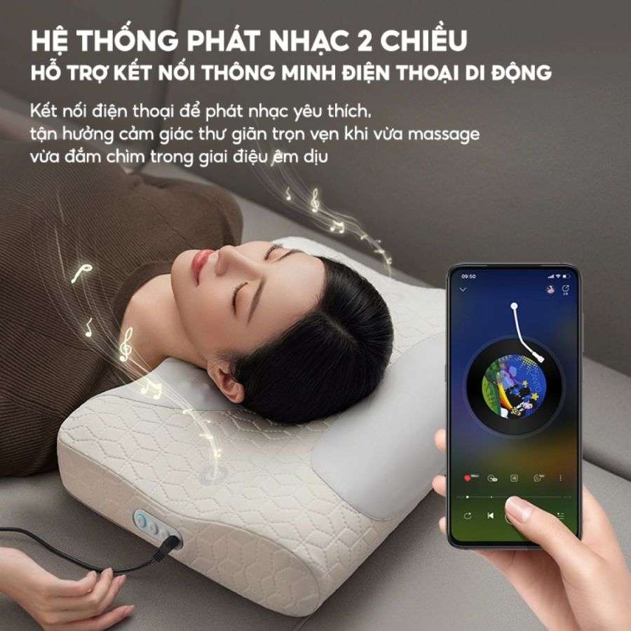 Máy massage cổ Philips PPM3504 phát nhạc