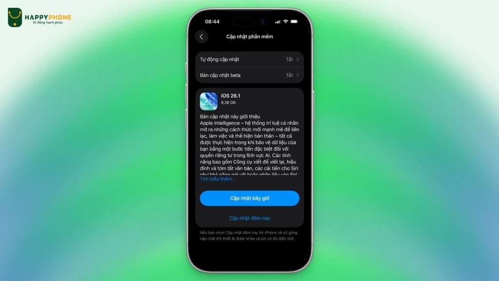 iOS 26.1 chính thức ra mắt có gì mới Có nên cập nhật ngay không