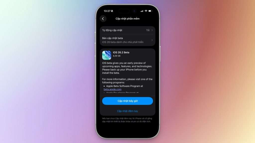 iOS 26.2 Beta 1 vừa được phát hành có gì mới