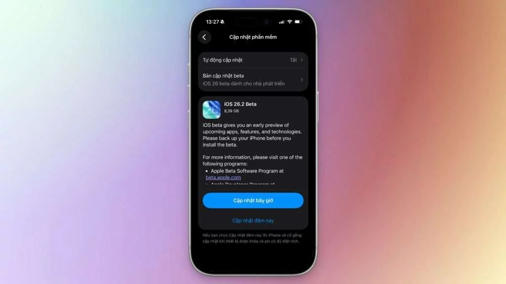 iOS 26.2 Beta 1 vừa được phát hành có gì mới